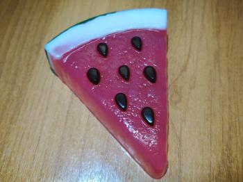 Мыло ручной работы: сувенирное мыло (Сочный арбуз) 100г